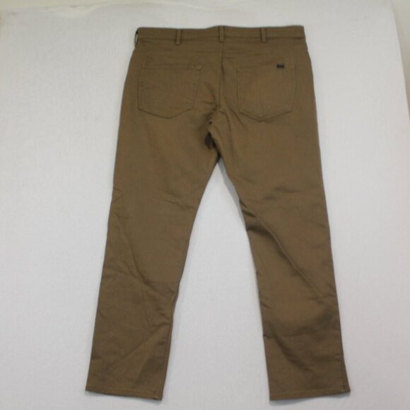 Jacks New York Men Brown Chino Pants Casaul Straight Size 38X32 - Picture 2 of 10